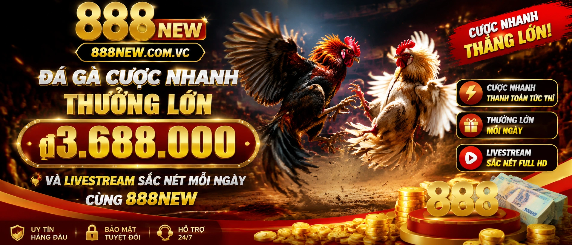 Khu Đá Gà Trực Tiếp trên 888NEW