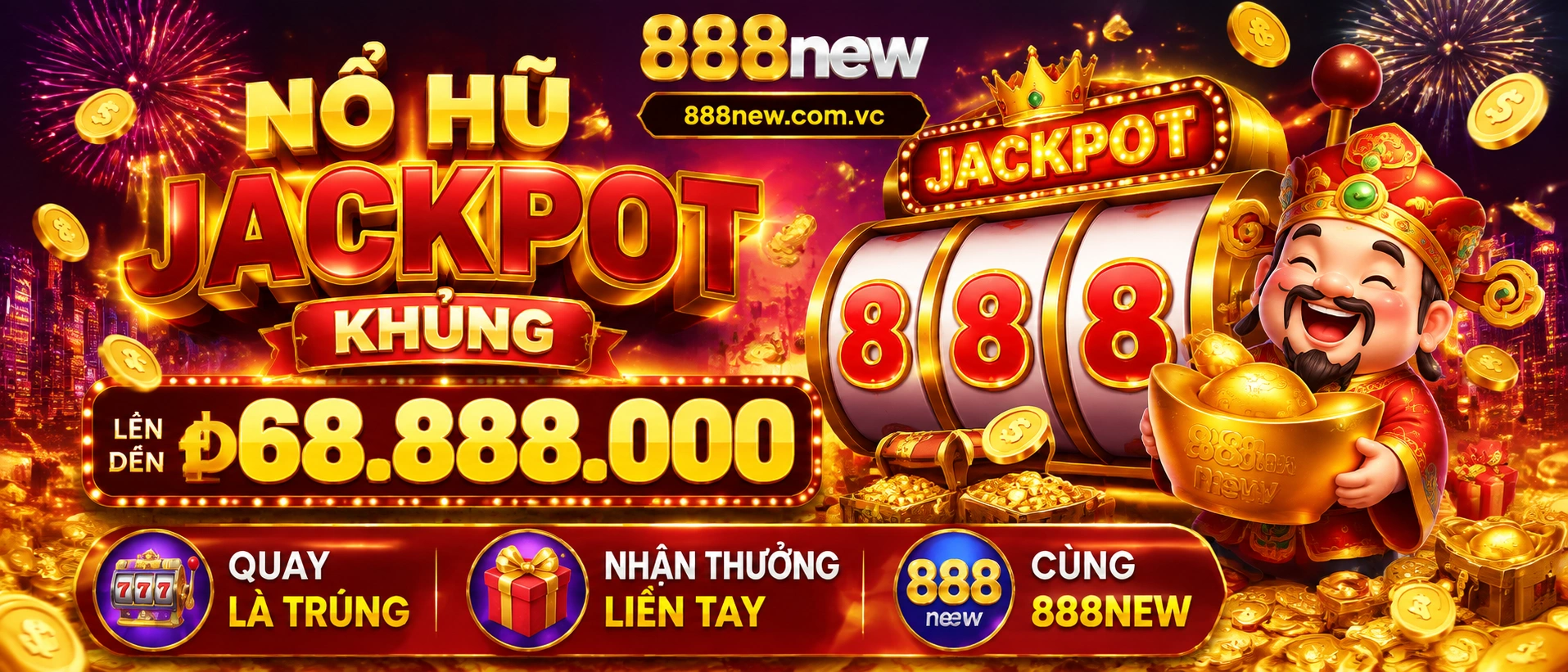 Khu Nổ Hũ cổ điển trên 888NEW với giao diện rõ ràng
