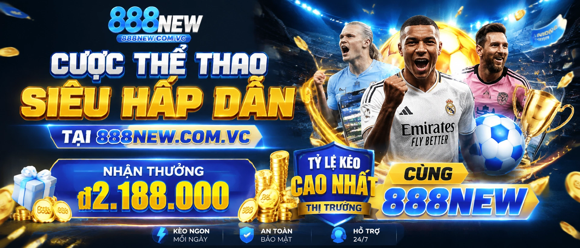 888NEW thể thao với khung thông tin bóng đá, giải đấu và theo dõi trận