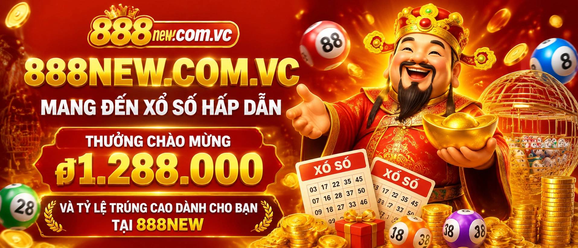 Giao diện xổ số 888NEW trên di động với bảng kết quả cập nhật